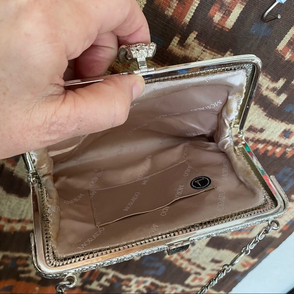 Vintage Morado metallic metal mesh handbag - Picture 5 of 12